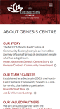 Mobile Screenshot of genesis-centre.ca